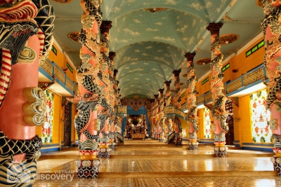 Inside the Cao Dai Temple - Tours from Ho Chi Minh City