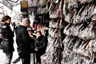 Hang Dao Street in Hanoi Old Quarter - Hanoi walking tour