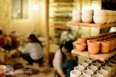 At a pottery workshop in Bat Trang Pottery Village - Things to do in Hanoi