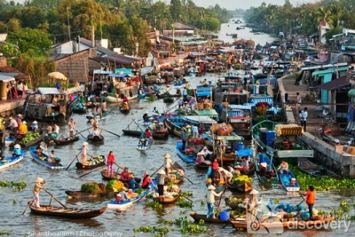 Cai Rang Floating market Can Tho Vietnam - Mekong delta tour