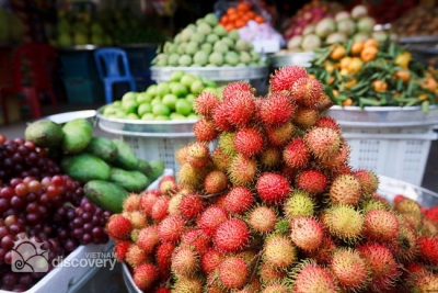 Fresh fruit in floating market in Mekong Delta - Mekong Delta Tour