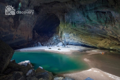 River inside Son Doong Cave breathtaking scenery - Vietnam Quang Binh tour