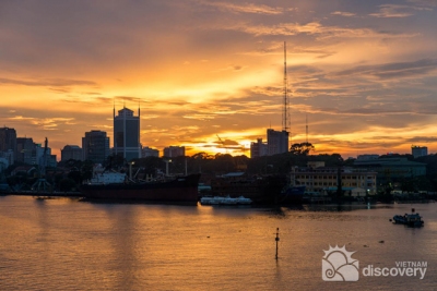 Charming sunset on Saigon River - Ho Chi Minh river tour