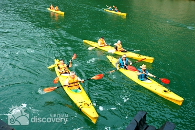 Kayaking in Halong - Vietnam tours from Hanoi