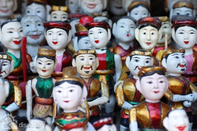 Vietnamese traditional water puppets - Hanoi tour